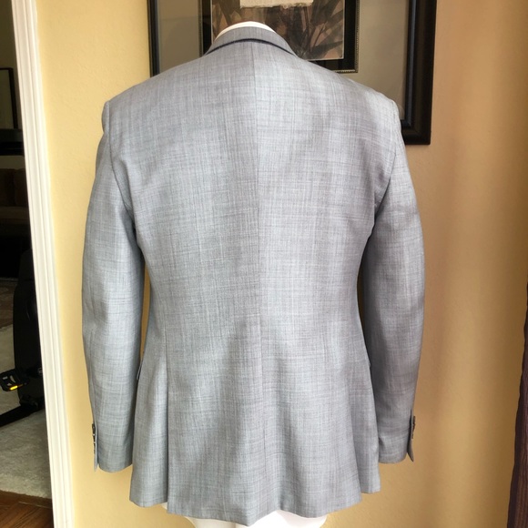 Bar III Wool Blend 2 Button Light Gray Jacket 38R - Picture 8 of 15